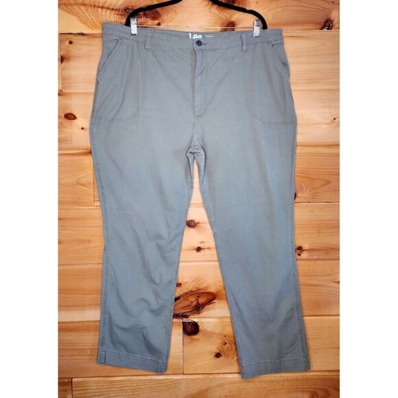 Women’s LEE Carpenter Workwear Pants Green SIZE 22 Plus Size 22 Lee Dungaree - Picture 16 of 16